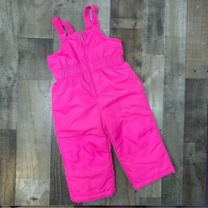 Healthtex Bright Pink Snowbibs Infant Girl 24 Month